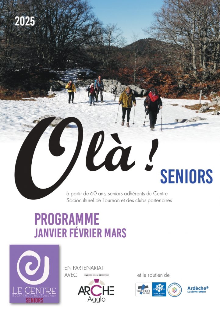 OLA SENIORS : le Bien vieillir : Janvier/Février /Mars